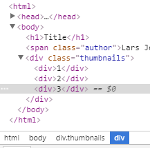 Chrome's developer tools